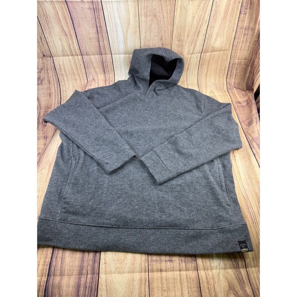 Jachs NY Mens Gray Wool Blend Fleece Pullover Hoodie 1905580 Charcoal XL